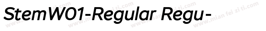 StemW01-Regular Regu字体转换
